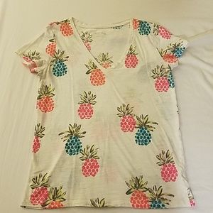 Colorful Pineapple V-Neck